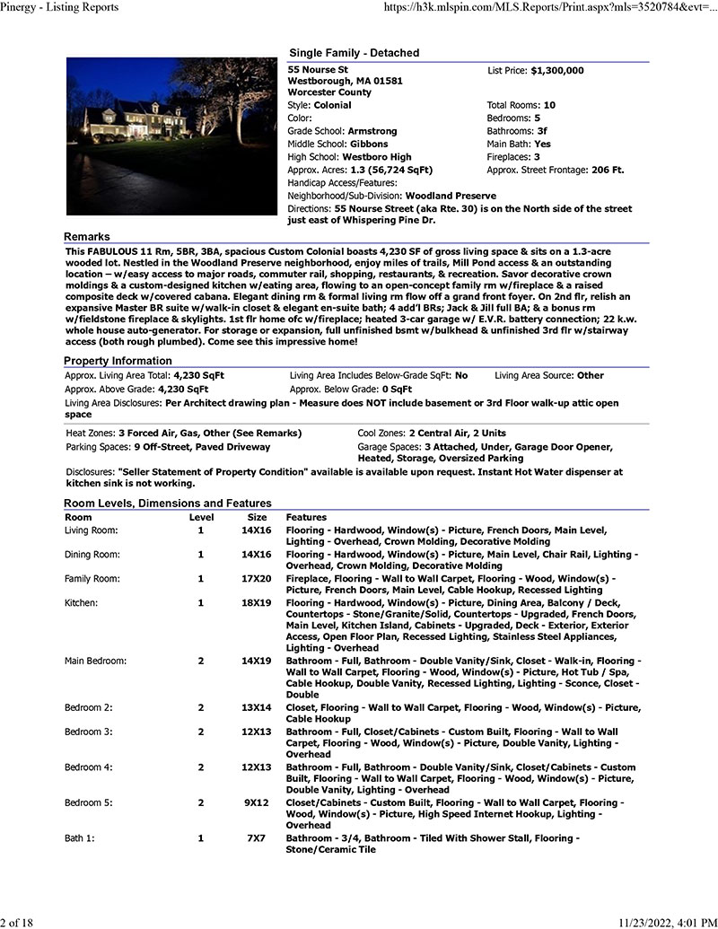 Pinergy - Listing Reports